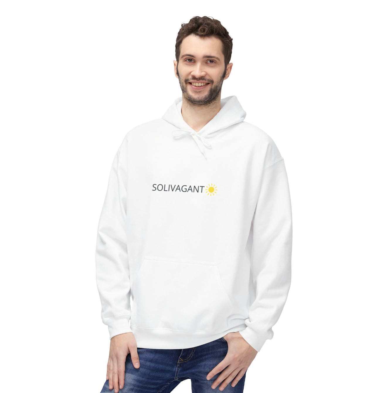 Sweat à Capuche Blanc Slvgnt